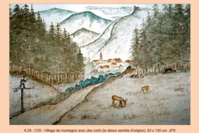 Photographie d'un graffiti allemand d'une cellule de la porte de la caserne de Malbousquet - Agrandir l'image, fenêtre modale
